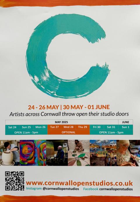 Cornwall Open Studios 2025 poster