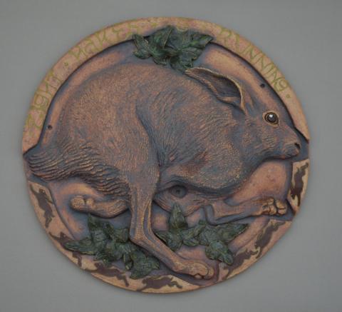a running hare relief