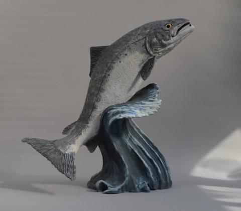 leaping salmon