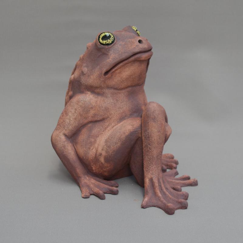 frog with crossed legs