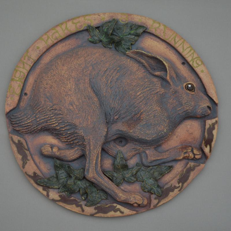 a running hare relief
