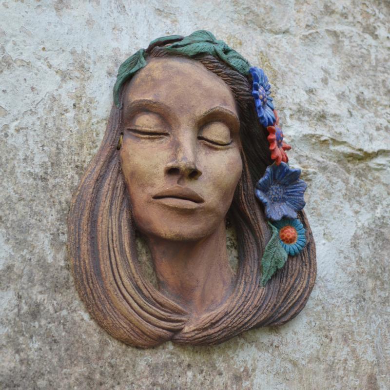 girl with flowers