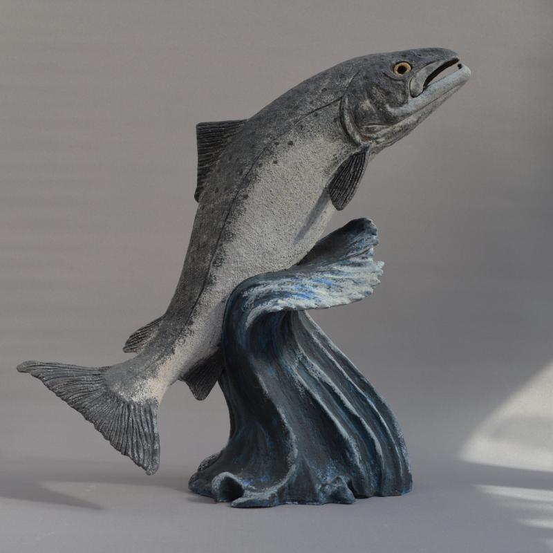 leaping salmon