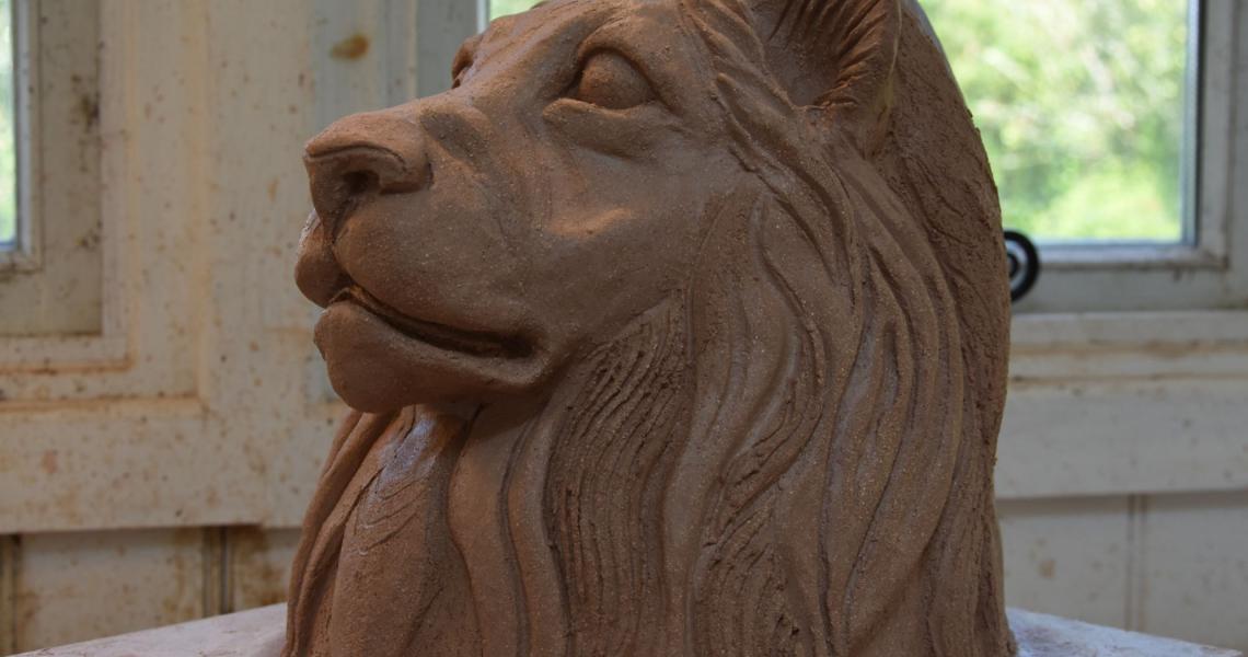 Lion in progress
